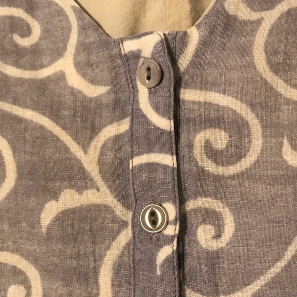 M0851 linen cotton blend dress - Picture 4 of 5